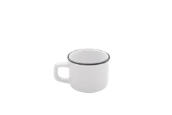 PRO.MUNDI Tasse à expresso rond blanc grès émaillé 6 cl Ø 5,5 cm Bistrot Sale