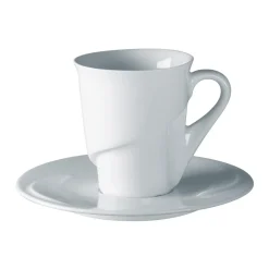 Tasse à expresso rond blanc porcelaine vitrifiée 9 cl Ø 6,5 cm Delissea - RAK New