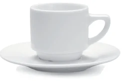 PRO.MUNDI Tasse à expresso rond blanc porcelaine 9 cl Ø 6 cm Cafett Hot