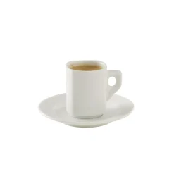 PRO.MUNDI Tasse à expresso rond blanc porcelaine 9 cl Ø 5,2 cm Cafett Online