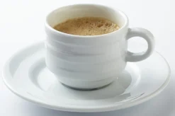 Aucune Tasse à expresso rond blanc porcelaine 9 cl Ø 6 cm Ruby New