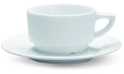 Tasse à expresso rond blanc porcelaine 9 cl Ø 7 cm Cafett - PRO.MUNDI Discount