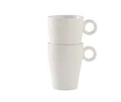 PRO.MUNDI Tasse à expresso rond blanc porcelaine 8 cl Ø 5,2 cm Slim O Online