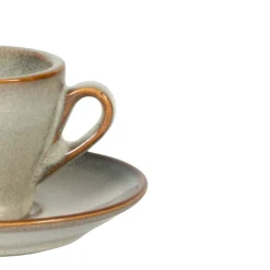 Tasse expresso rond gris bleu porcelaine 7 cl Ø 8,5 cm Serena - PRO.MUNDI Best