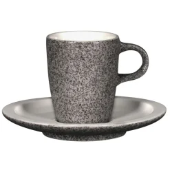 Tasse à expresso rond gris porcelaine vitrifiée 9 cl Ø 5,8 cm stone Ease - RAK Best
