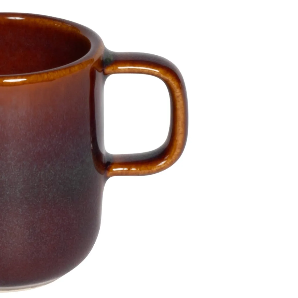 Tasse expresso rond Marron Bleu grès émaillé 9 cl Ø 5,5 cm Amber - ACCOLADE Clearance