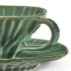 Tasse à expresso rond vert grès émaillé 10,7 cm Ø 10,7 cm Verde Lanza - SERAX Best
