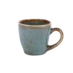 PRO.MUNDI Tasse à expresso vert grès émaillé 9 cl Ø 6,2 cm Sky Discount