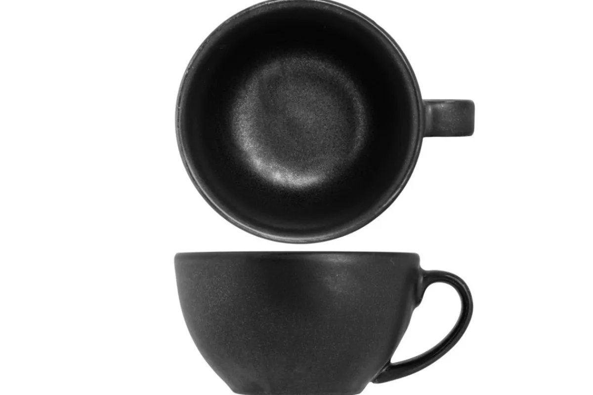 Tasse noir porcelaine 18 cl Tonati - PROOF Online