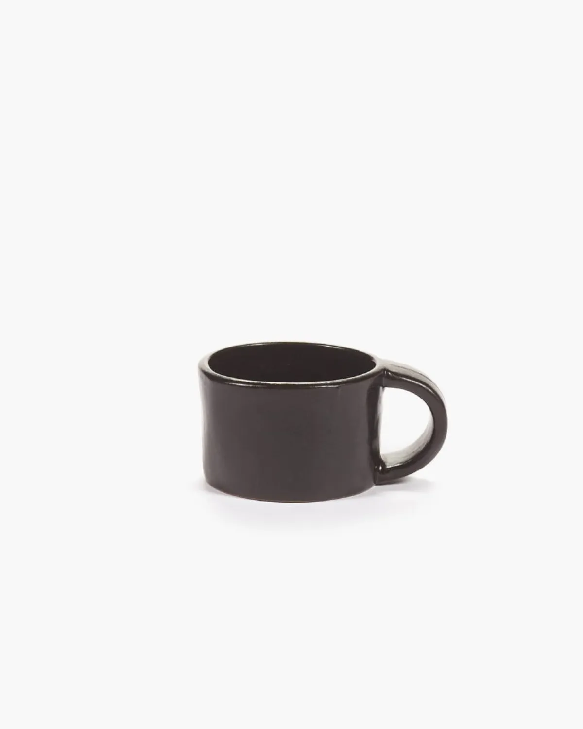 Tasse à ristretto rond ébène grès émaillé 6 cl 7,5 cm La Mère - SERAX Outlet