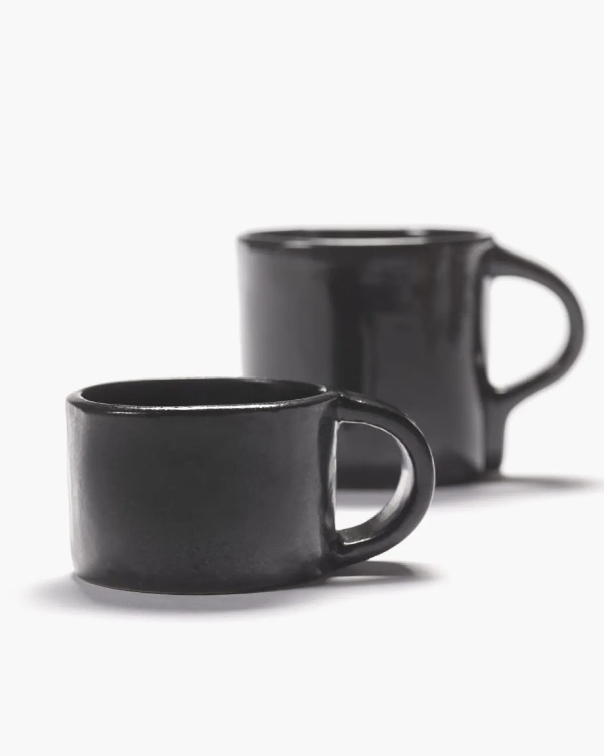 Tasse à ristretto rond ébène grès émaillé 6 cl 7,5 cm La Mère - SERAX Outlet