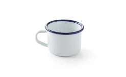 HENDI Tasse rond blanc acier émaillé 12 cl Ø 7 cm Outlet