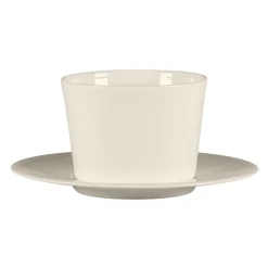 Tasse sans anse rond blanc porcelaine bone china 23,7 cl Ø 8,9 cm Fedra - RAK Outlet