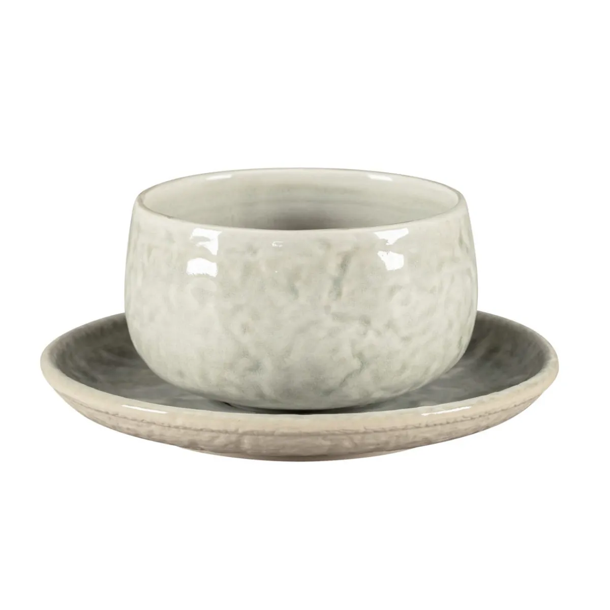 Tasse sans anse rond céladon porcelaine vitrifiée 41 cl Ø 11 cm Krush - RAK