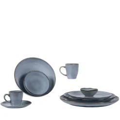 Tasse à thé bleu grès émaillé 18 cl Ø 7,5 cm Sky - PRO.MUNDI Hot