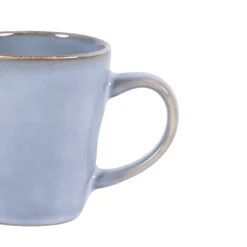 Tasse à thé bleu grès émaillé 18 cl Ø 7,5 cm Sky - PRO.MUNDI Hot