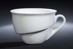 RAK Tasse à thé/chocolat rond blanc porcelaine vitrifiée 26 cl Ø 10,5 cm Delissea Discount