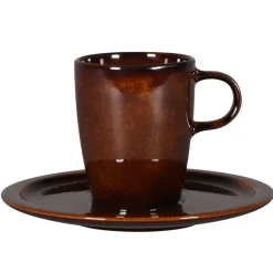 Tasse à thé cuivre porcelaine vitrifiée 20 cl Ø 7 cm stone Ease - RAK Best