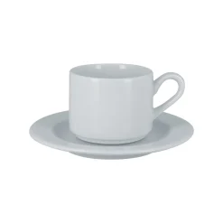 RAK Tasse à thé empilable blanc porcelaine vitrifiée 20 cl Ø 8 cm Access
