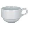 RAK Tasse à thé empilable rond blanc porcelaine 23 cl Ø 8,5 cm Charm Best