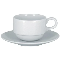 RAK Tasse à thé empilable rond blanc porcelaine 23 cl Ø 8,5 cm Charm Best