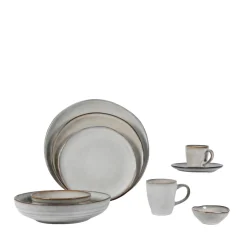 Tasse à thé gris grès émaillé 18 cl Ø 7,5 cm Sky - PRO.MUNDI New