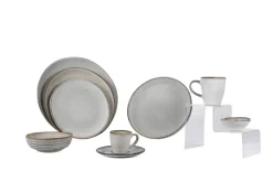 Tasse à thé gris grès émaillé 18 cl Ø 7,5 cm Sky - PRO.MUNDI New