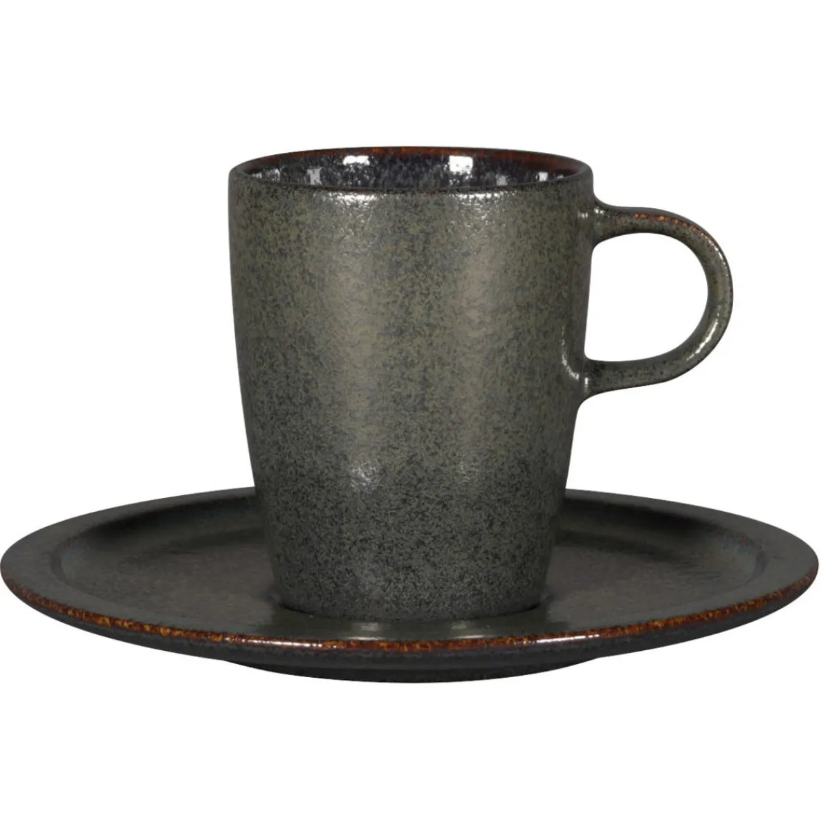 RAK Tasse à thé noir porcelaine vitrifiée 20 cl Ø 7 cm stone Ease Best