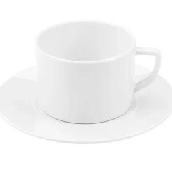 PLATEX Tasse à thé rond blanc mélamine 23 cl Ø 8 cm Prestige Clearance