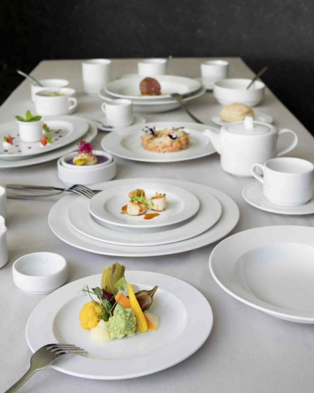 Tasse thé rond blanc porcelaine 23 cl Ø 9 cm Presto - ACCOLADE Hot