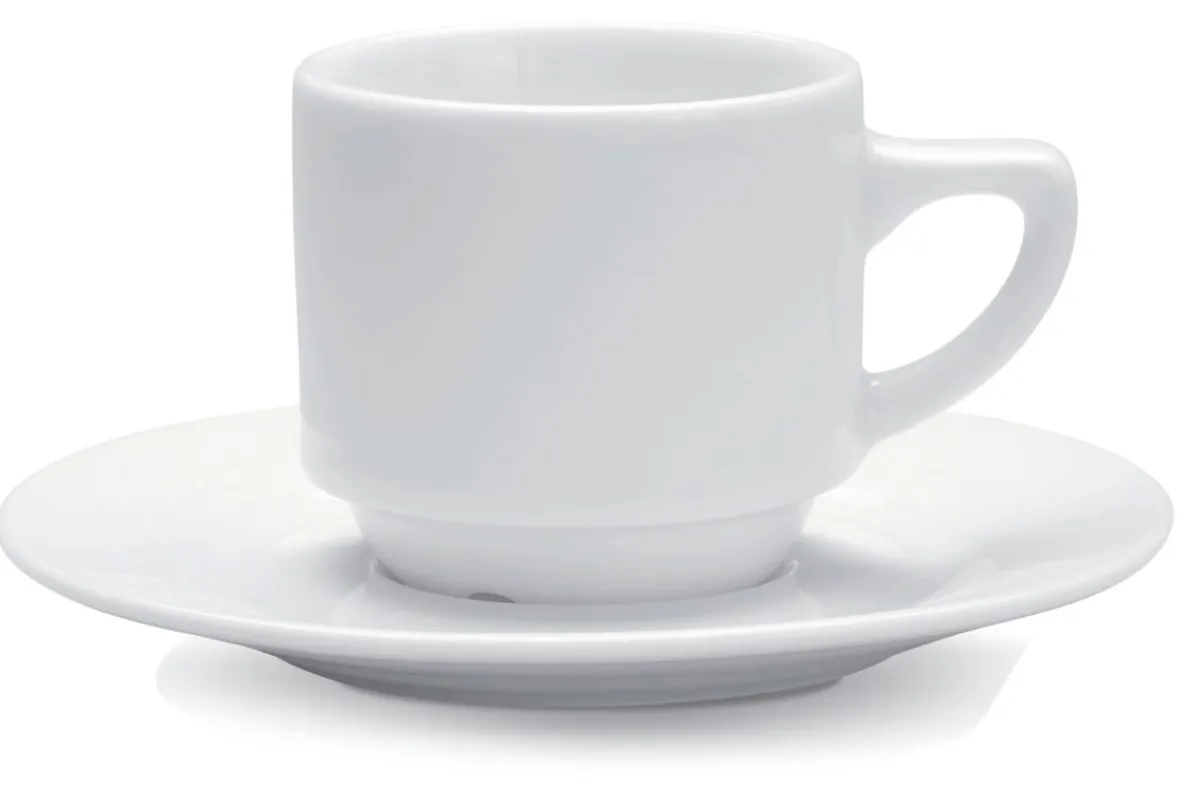PRO.MUNDI Tasse à thé rond blanc porcelaine 18 cl Ø 7,8 cm Cafett Clearance