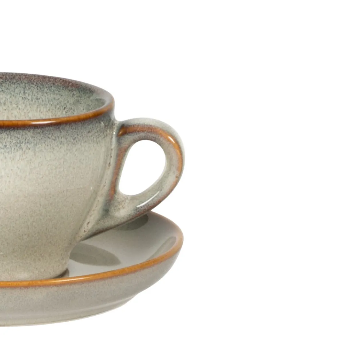 Tasse à thé rond gris bleu porcelaine 23 cl Ø 9 cm Serena - PRO.MUNDI