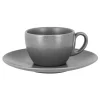 Tasse à thé rond gris porcelaine vitrifiée 20 cl Ø 8,7 cm Shale - RAK Hot
