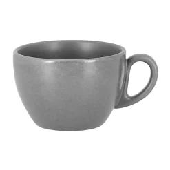 RAK Tasse à thé rond gris porcelaine vitrifiée 23 cl Ø 9 cm Shale Outlet