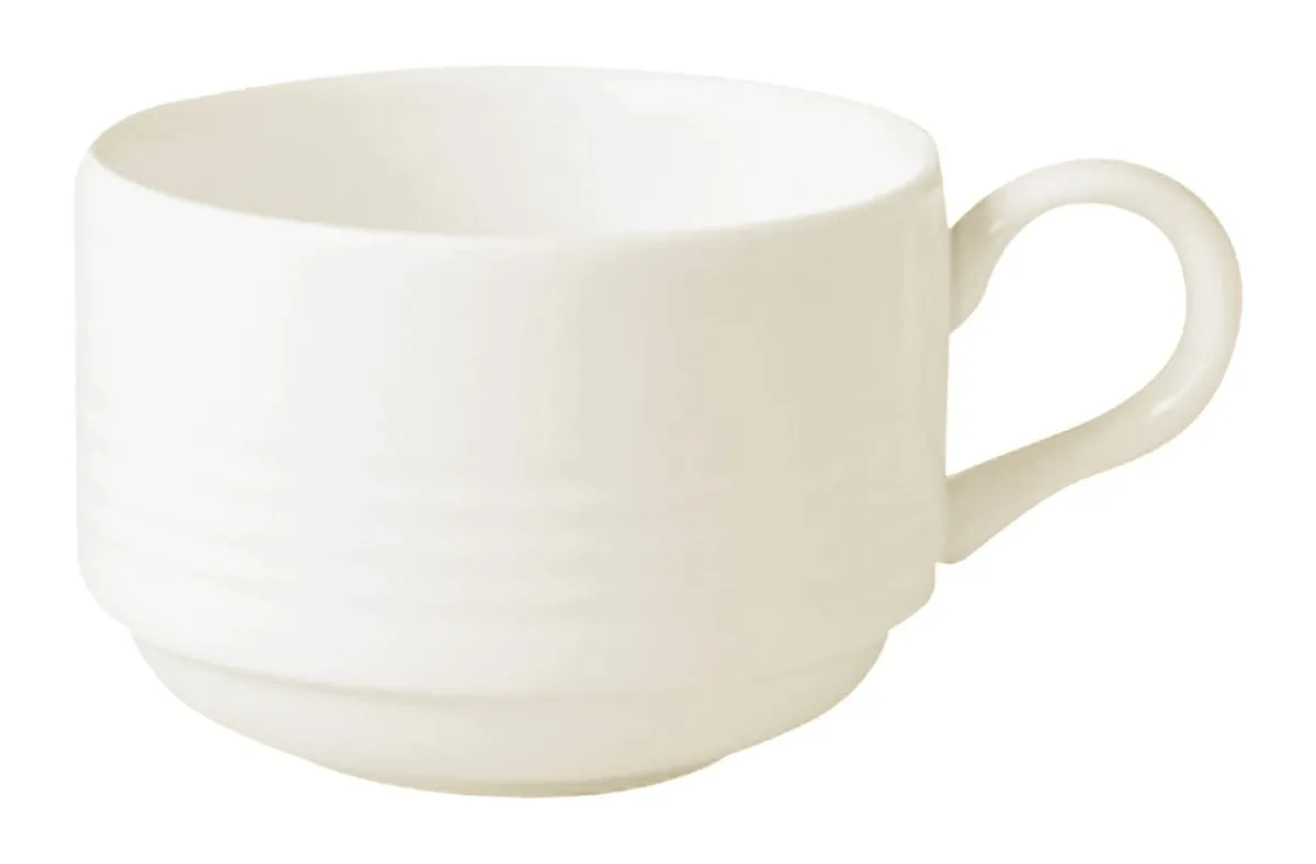 RAK Tasse à thé rond ivoire porcelaine vitrifiée 23 cl Ø 8,5 cm Rondo Sale