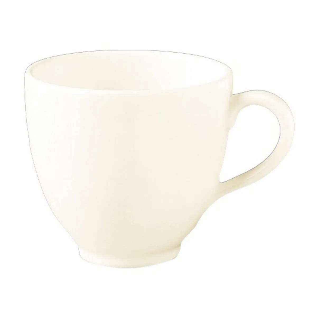 Tasse à thé rond ivoire porcelaine vitrifiée 20 cl Ø 8,4 cm Classic Gourmet - RAK New