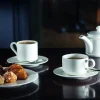 Tasse à thé rond ivoire porcelaine vitrifiée 18 cl Ø 8,5 cm Rondo - RAK Discount