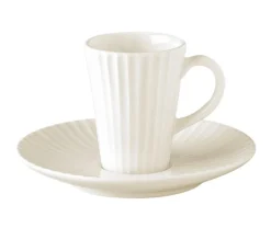 Tasse à thé rond ivoire porcelaine vitrifiée 20 cl Ø 8 cm Metropolis - RAK Outlet