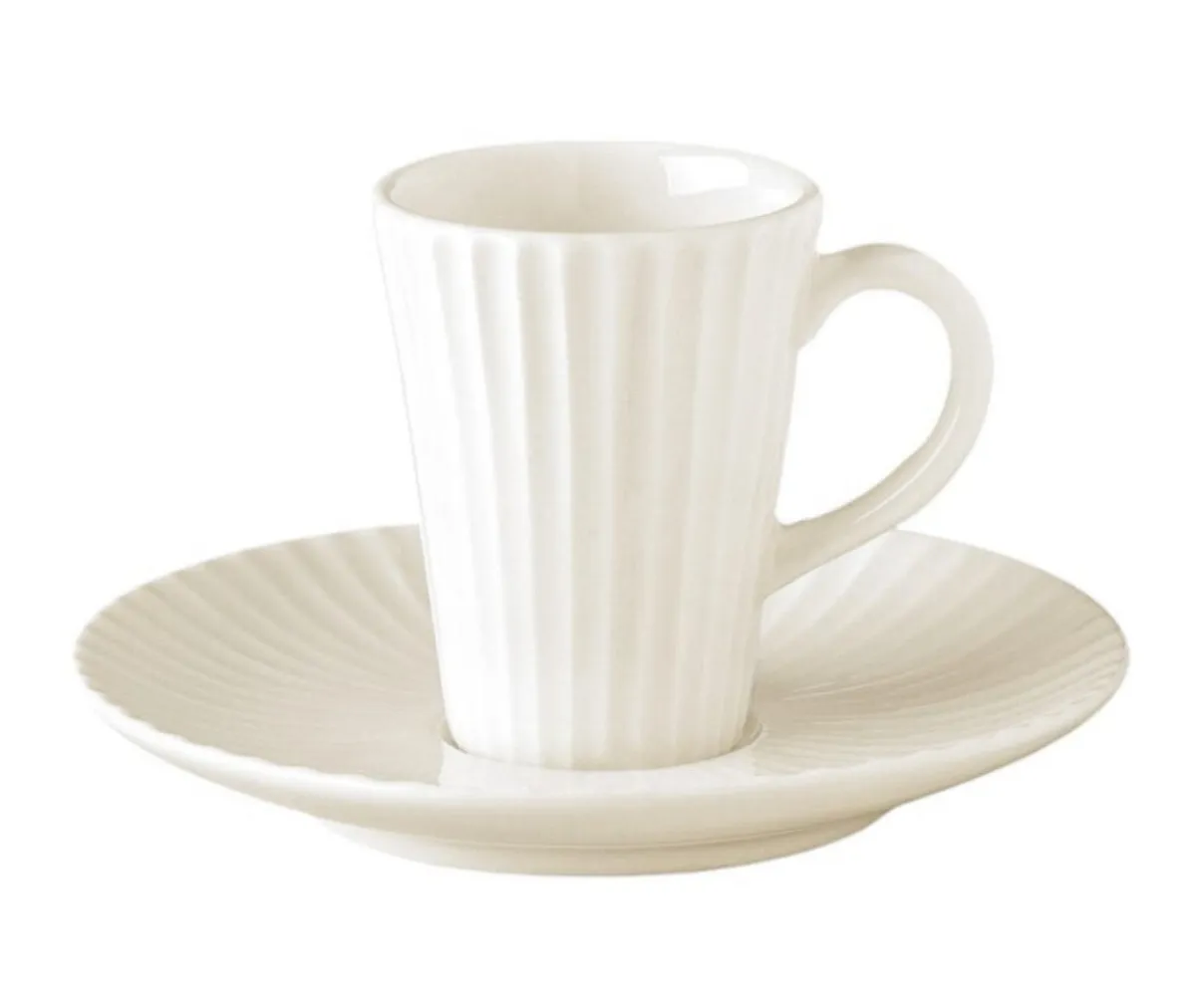 Tasse à thé rond ivoire porcelaine vitrifiée 20 cl Ø 8 cm Metropolis - RAK Outlet