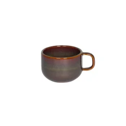 Tasse à thé rond Marron Bleu grès émaillé 21 cl Ø 8,5 cm Amber - ACCOLADE Hot