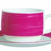Tasse à thé rond rouge verre opal 19 cl Ø 7,8 cm Brush - ARCOROC Clearance