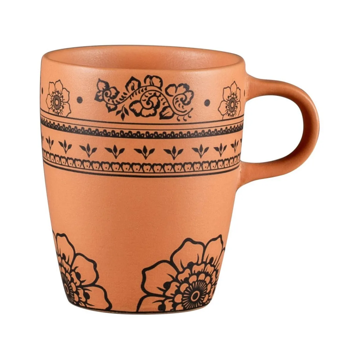 RAK Tasse à thé rond Tero Décor Alexandria porcelaine 23 cl Ø 7,3 cm Earth Discount