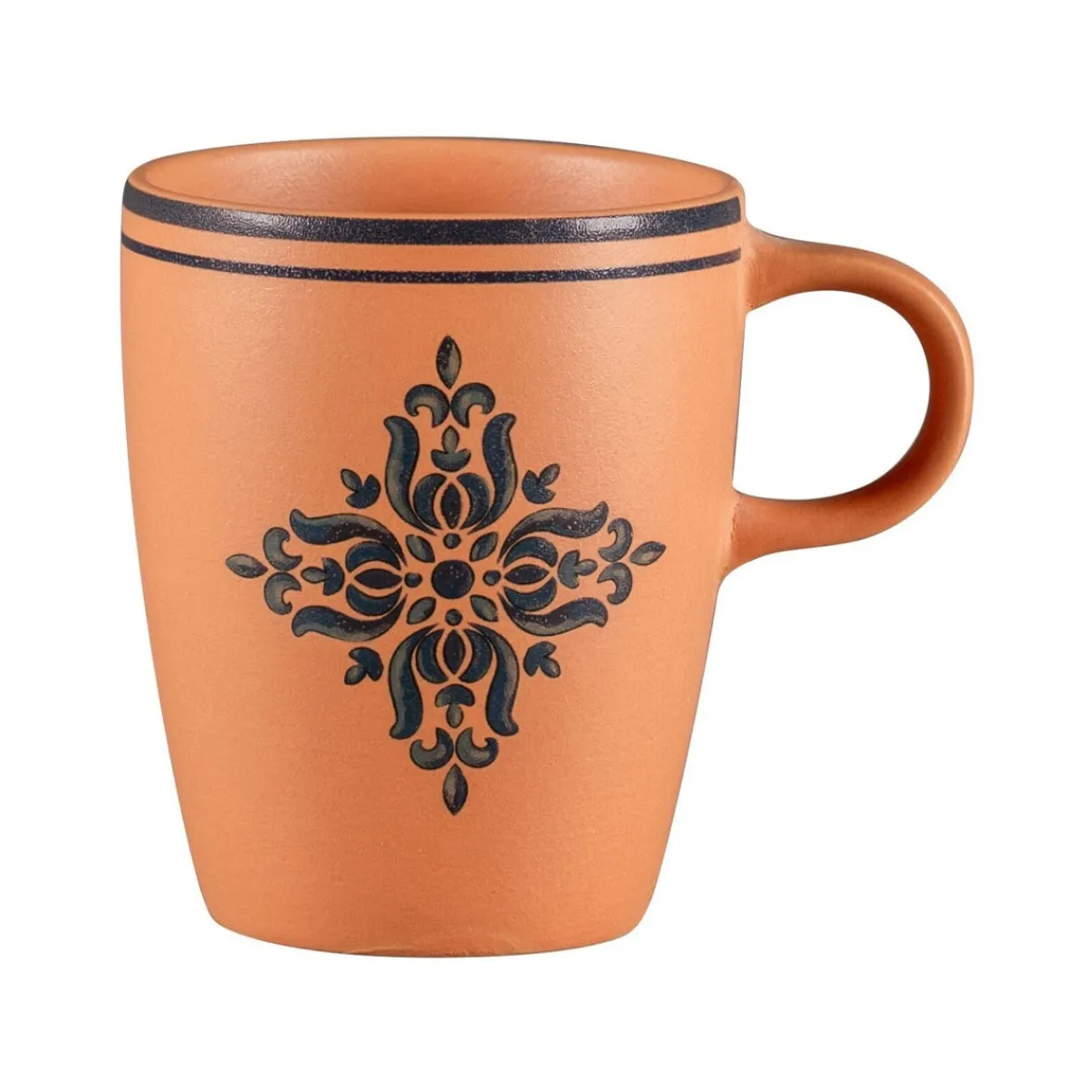 Tasse à thé rond Tero Décor Ostia porcelaine 23 cl Ø 7,3 cm Earth - RAK