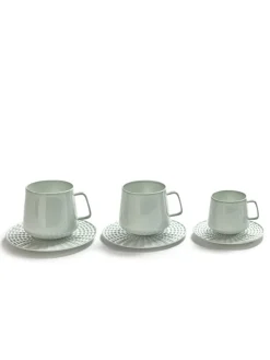 SERAX Tasse à thé rond vert porcelaine bone china Ø 8,4 cm Nido Clearance