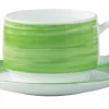 ARCOROC Tasse à thé rond vert verre opal 19 cl Ø 7,8 cm Brush Clearance