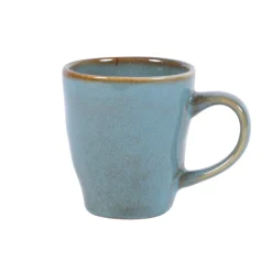 Tasse à thé vert grès émaillé 18 cl Ø 7,5 cm Sky - PRO.MUNDI New