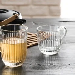 Tasse transparent verre pressé 25 cl Ø 8,5 cm Ouessant - LA ROCHERE Hot