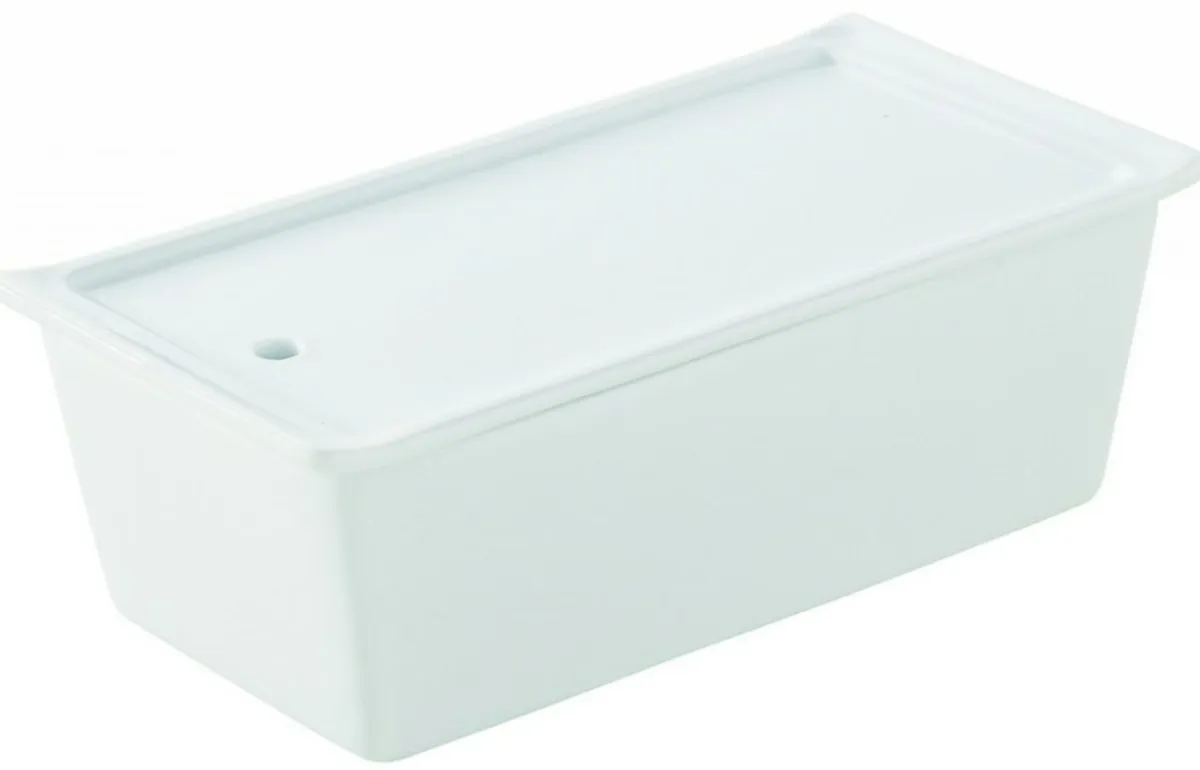 REVOL Terrine rectangulaire blanc porcelaine culinaire 24,2x11,4 cm Les Essentiels Sale