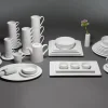 Théière avec couvercle blanc porcelaine vitrifiée 50 cl Ø 10,5 cm Access - RAK Outlet