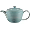 Théière avec couvercle Saphire porcelaine vitrifiée 40 cl Ø 11,2 cm stone Spot - RAK Outlet